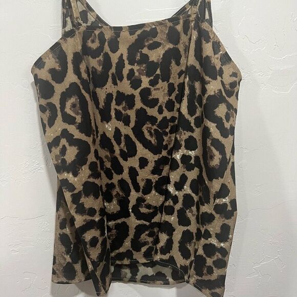 NWTs Hayden Animal Print Cheetah Print Polyester Tank Top Cami - Picture 5 of 6